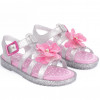 Sandália Papete Infantil Feminina Drops Fisherman Kids WorldColors - Prata Aluminio/Pink New