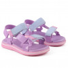 Sandália Papete Infantil Feminina Manu WorldColors kids - Lilas/Rosa
