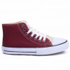 Tênis Feminino Casual Cano Médio Lps Star - Areia/Bordo