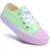 Tênis Feminino Casual De Lona LPS Star - Verde Aguarosa-700.025-2990