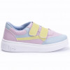 Tênis Feminino Casual Recortes Lps Shine - Lilas/Azul/Amarelo