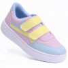 Tênis Feminino Casual Recortes Lps Shine - Lilas/Azul/Amarelo