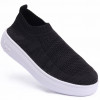 Tênis Feminino Slip On Knit Lps Shine - Preto