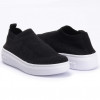 Tênis Feminino Slip On Knit Lps Shine - Preto
