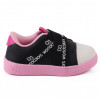 Tênis Infantil Feminino Casual Com Elástico Duda Kids - Preto/Rosa