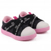 Tênis Infantil Feminino Casual Com Elástico Duda Kids - Preto/Rosa
