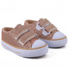 Tênis Infantil Feminino Com Gliter Star Baby Worldcolors - Gliter Dourado 