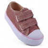 Tênis Infantil Feminino Com Gliter Star Baby Worldcolors - Rosa Gliter