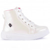 Tenis Infantil Feminino Cano Alto cintilante WorldColors Lps Shine - Branco